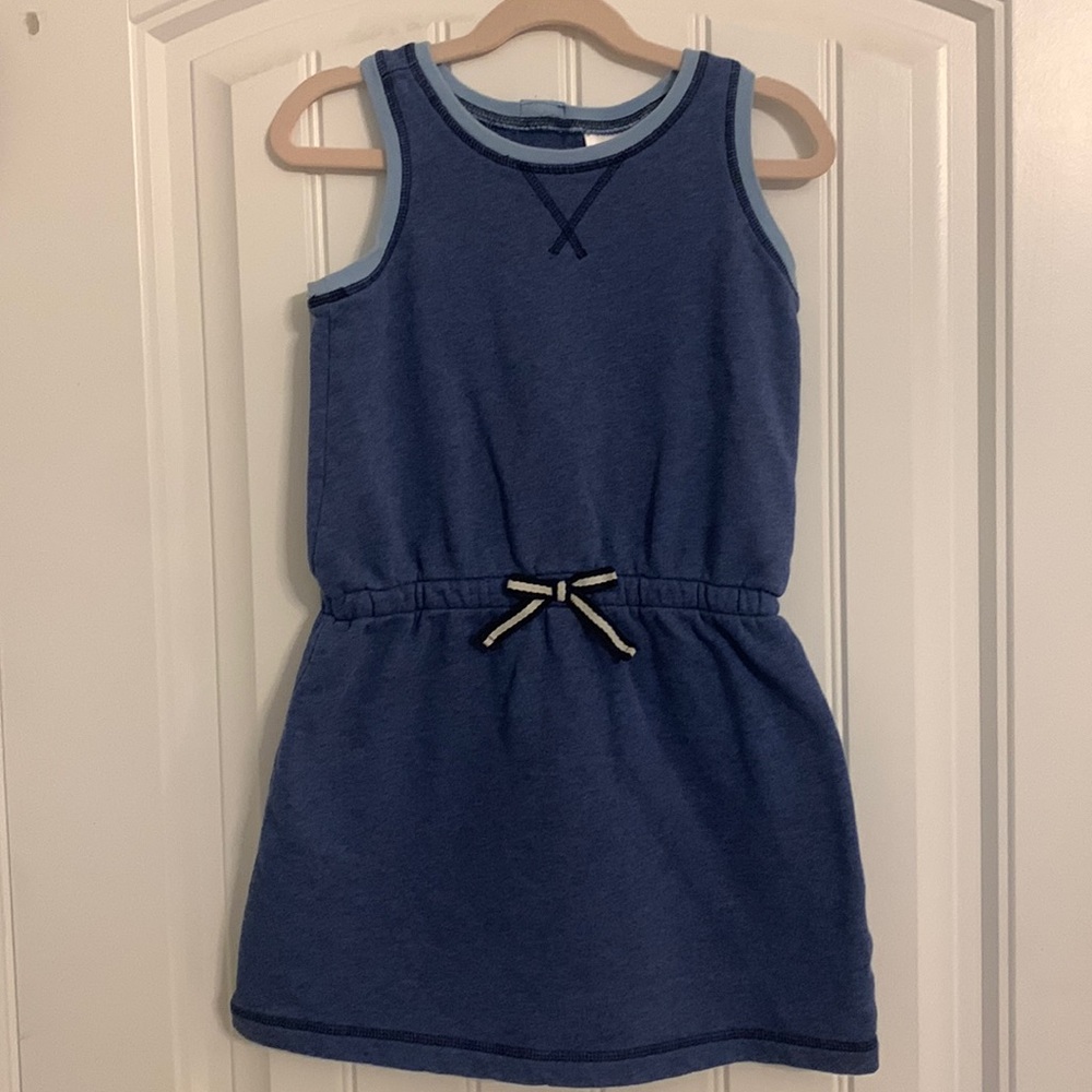 Hanna Andersson, size 120, blue terry dress.